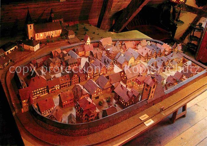 Zell Harmersbach Modell Altstadt im Heimatmuseum Storchenturm