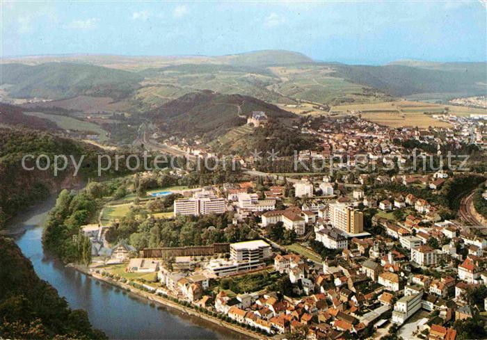 Bad Muenster Stein Ebernburg Panorama Blick von der Gans