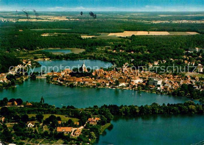 Moelln Lauenburg Kurort Naturpark Lauenburgische Seen Fliegeraufnahme