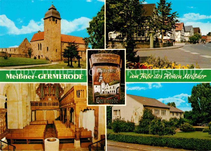 Germerode Ortsmotiv Erholungsort Kirche Wohnhaeuser