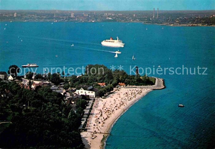Moeltenort Ostseebad mit U Boot Ehrenmal Fliegeraufnahme