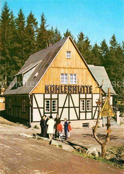 Sosa Erzgebirge Gaststaette Koehlerhuette an der Talsperre des Friedens