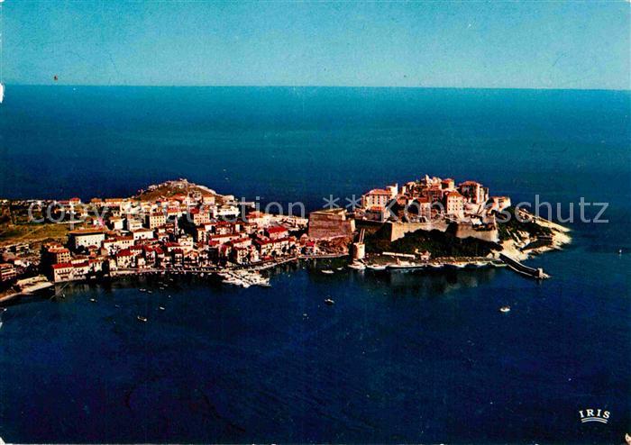 Calvi Vue d ensemble de la Citadelle et la Ville vue aerienne