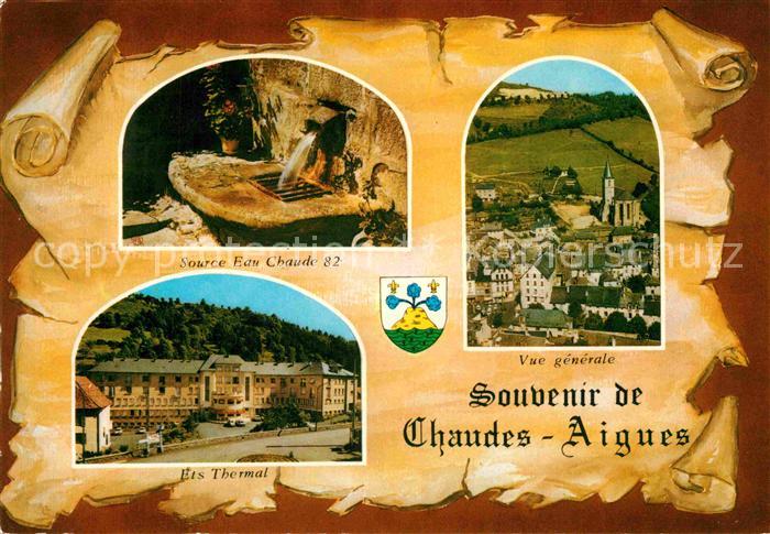Chaudes-Aigues Source Eau Chaude Etablissement Thermal vue generale