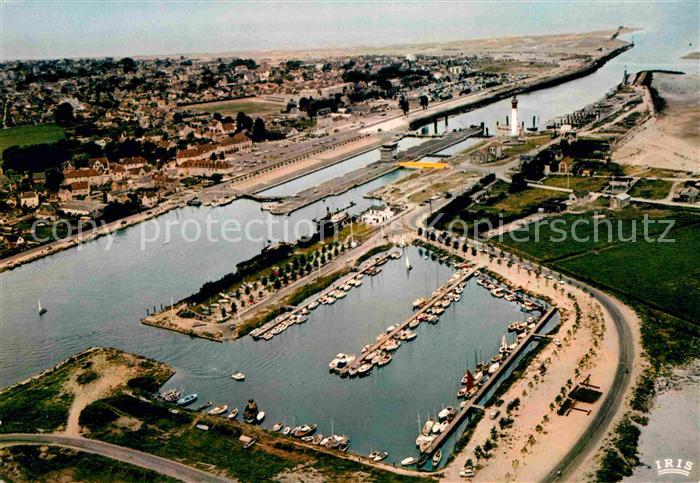 Ouistreham Vue aerienne du Port et la nouvelle ecl
