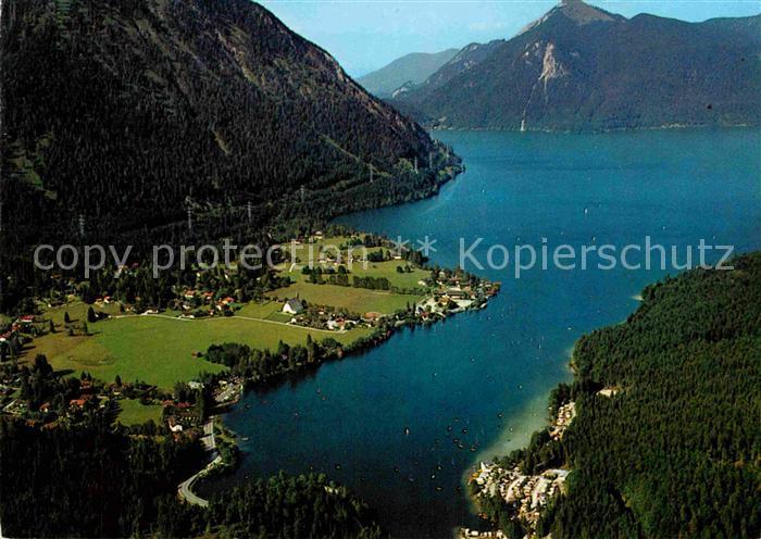 Walchensee Alpen Fliegeraufnahme