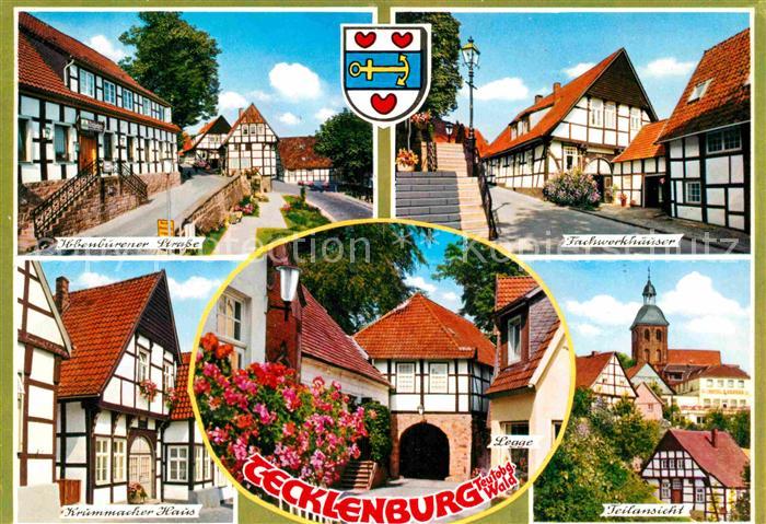 Tecklenburg Steinfurt NRW Ibbenbuerener Strasse Fachwerkhaeuser Altstadt Kirche