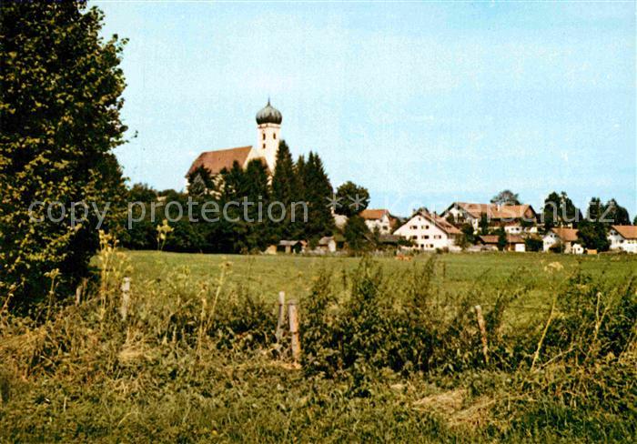 Boebing Ortsansicht mit St Georgskirche