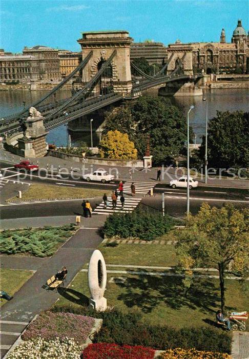 Budapest Kettenbruecke Donau
