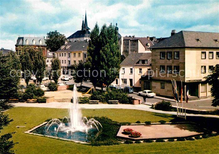 Bitburg Neue Anlage am Marktplatz Springbrunnen