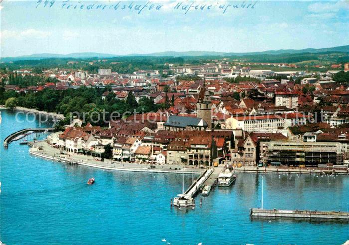 Friedrichshafen Bodensee Hafeneinfahrt Fliegeraufnahme