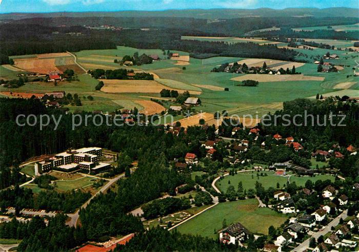 Koenigsfeld Schwarzwald Hoehenluftkurort Wintersportplatz Fliegeraufnahme