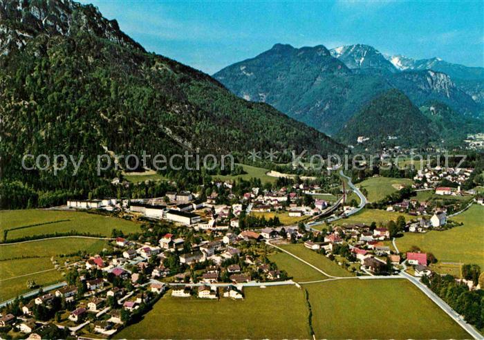 Bayerisch Gmain mit Muellnerhorn Ristfeuchthorn Chiemgauer Alpen Fliegeraufnahme
