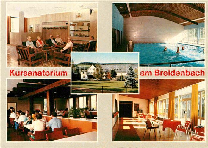 Bad Berleburg Kursanatorium am Breidenbach Cafeteria Aufenthaltsraum Hallenbad