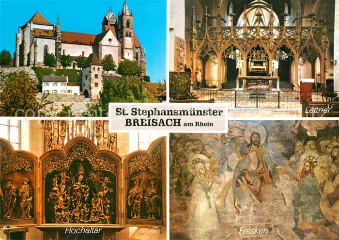 Breisach Rhein St Stephansmuenster Hochaltar Lettner Fresken