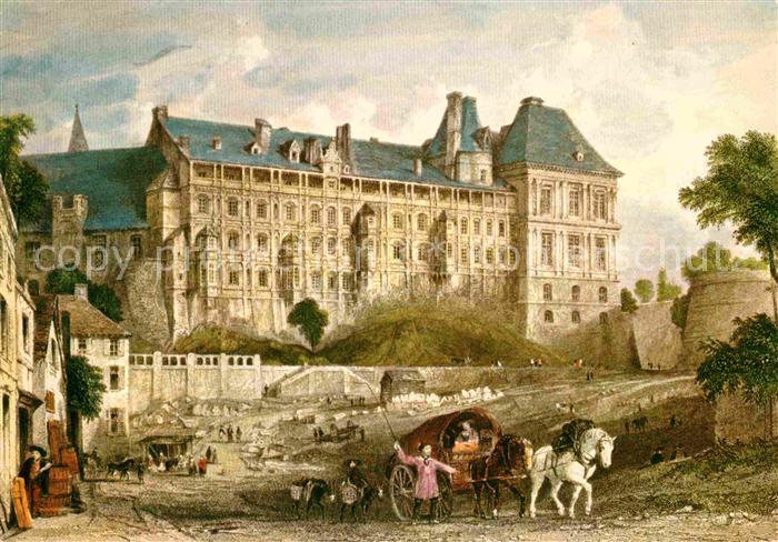 Blois 41 Aile Francais Ier Chateau Collection Les Chateaux de la Loire Gravure d