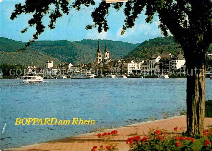 Boppard Rhein Rheinpromenade Dampfer
