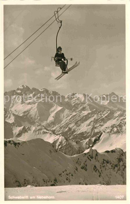 Sessellift Skilift Nebelhorn