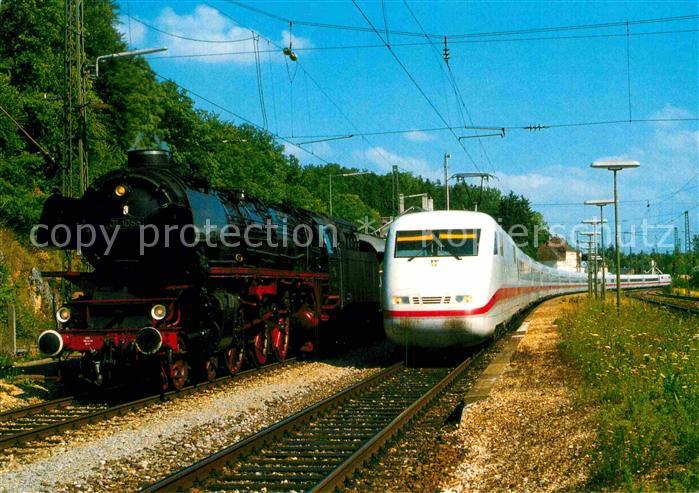 Lokomotive Dampf-Schnellzuglokomotive 01 1066 Elektro-Schnelltriebzug 401 ICE