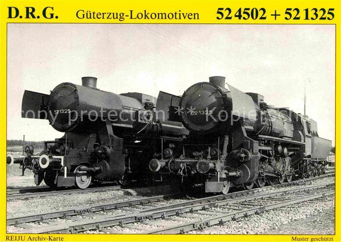 Lokomotive Dampf-Güterzug-Lokomoitven 524502 + 521