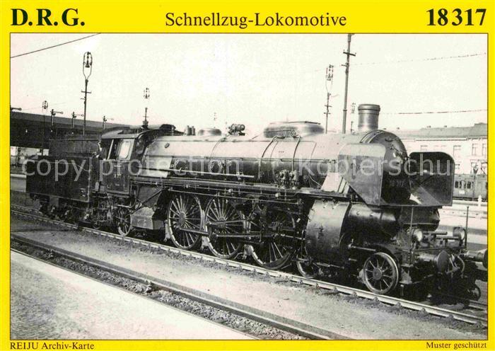 Lokomotive Dampf-Schnellzug-Lokomotive 18317 Deuts