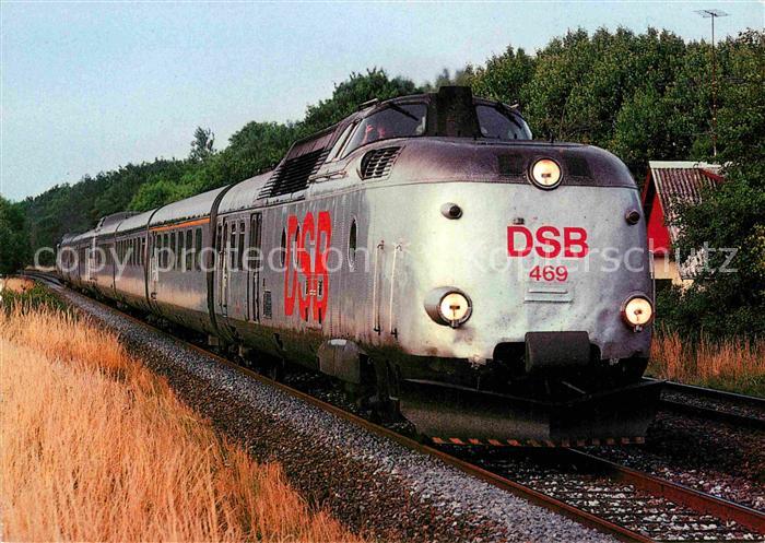 Lokomotive Staatsbahn Daenemark DSB Dieselhydraulischer Triebwagenzug MA-469