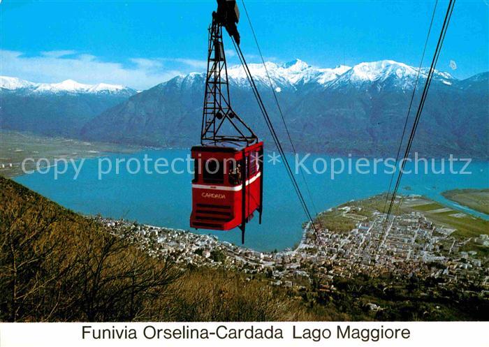 Seilbahn Funivia Orselina-Cardada Lago Maggiore Locarno