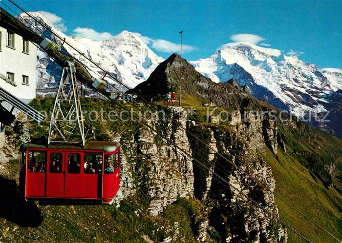 Seilbahn Wengen-Maennlichen Eiger Moench Jungfrau