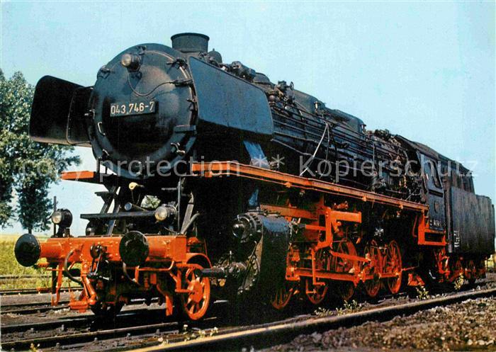 Lokomotive Dreizylinder-Gueterzuglokomotive 043 746-7 oelfeuerung