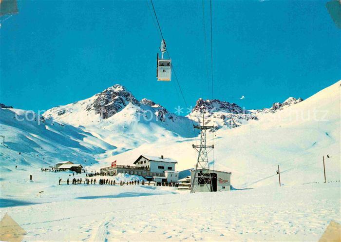 Seilbahn Marguns-Celerina Bergstation Bergrestaurant