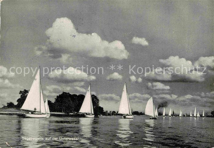 Segelboote Segelregatta Unterweser