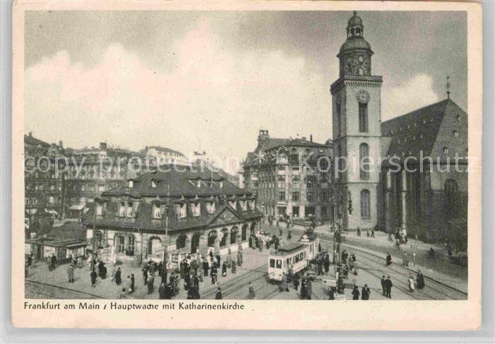 Strassenbahn Frankfurt am Main Hauptwache Katharinenkirche