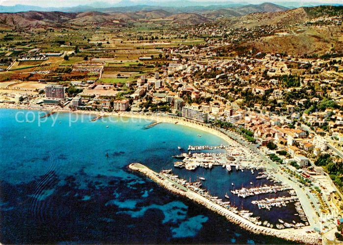 Lavandou Le Hafen Strand Luftaufnahme