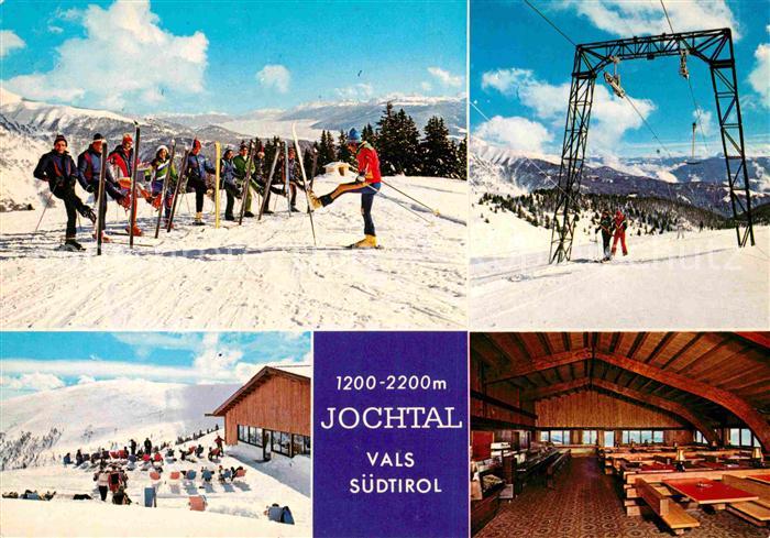 Vals Tirol Jochtal Skifahrer Lift Winter