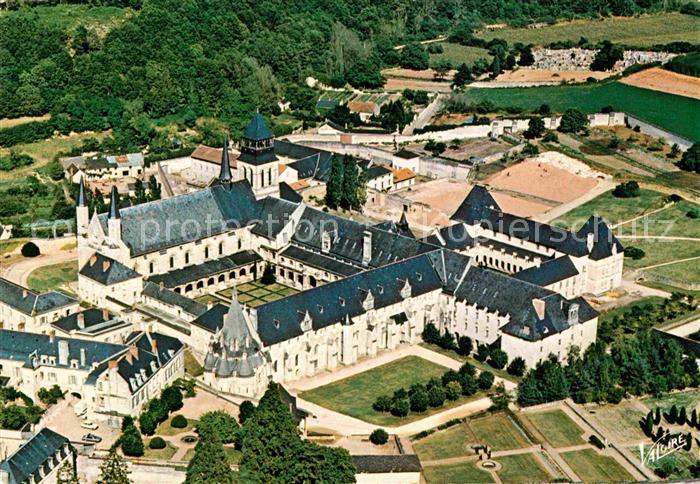 Fontevraud-l Abbaye Luftaufnahme Kloster