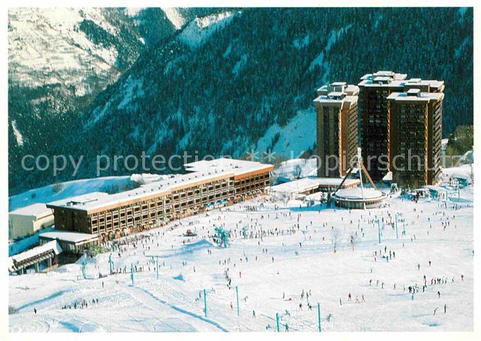 Le Corbier Apartments Winter Luftaufnahme