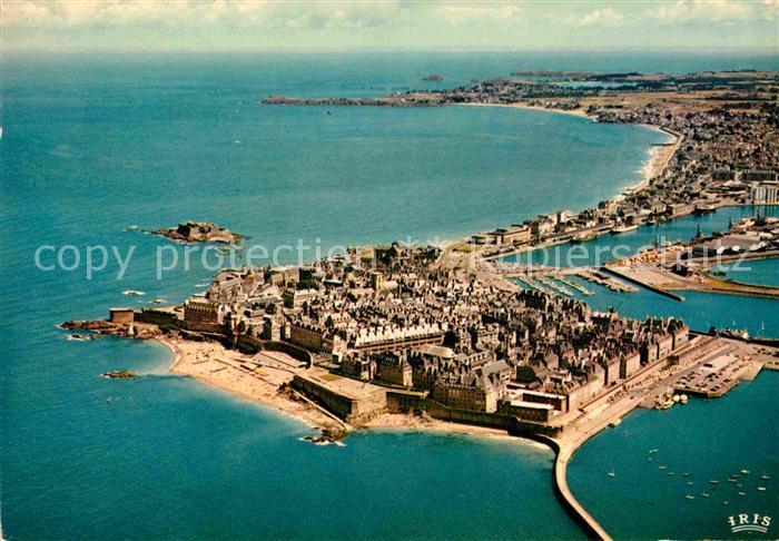 Saint-Malo 35 Luftaufnahme Altstadt Strand