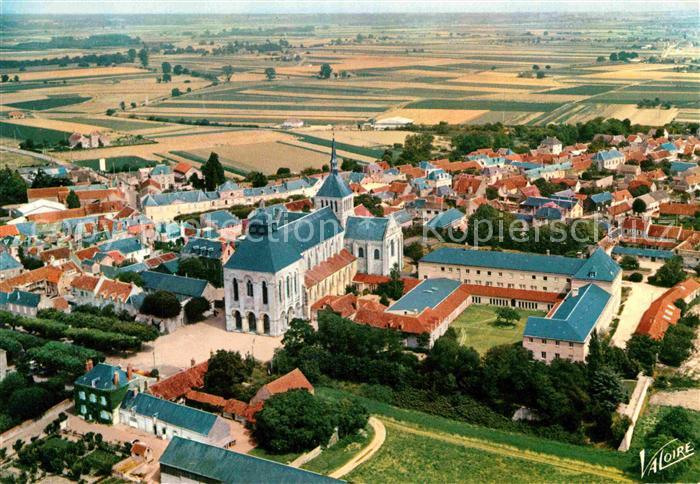 Saint-Benoit-sur-Loire Basilika Luftaufnahme