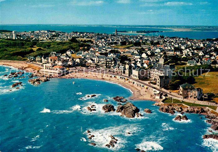 Croisic Le Küste Luftaufnahme