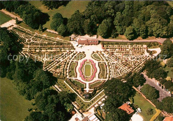 Marne La Val de Marne Rosengarten Luftaufnahme