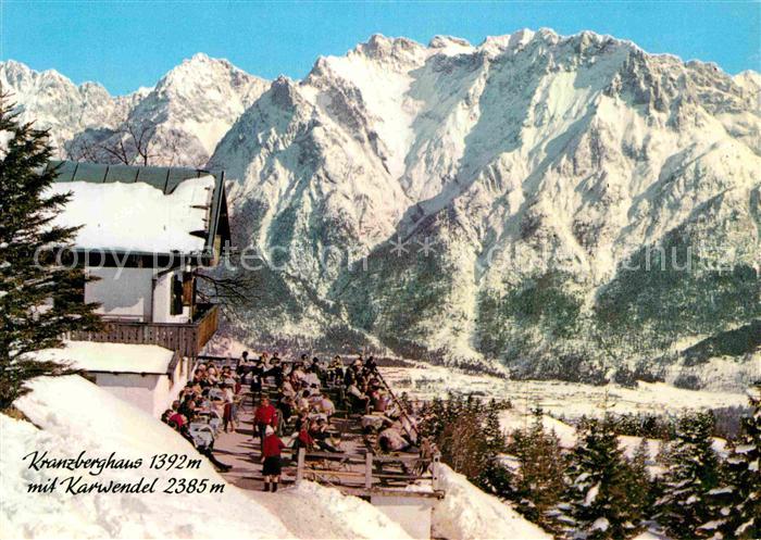 Mittenwald Bayern Kreuzberghaus Karwendel Winter