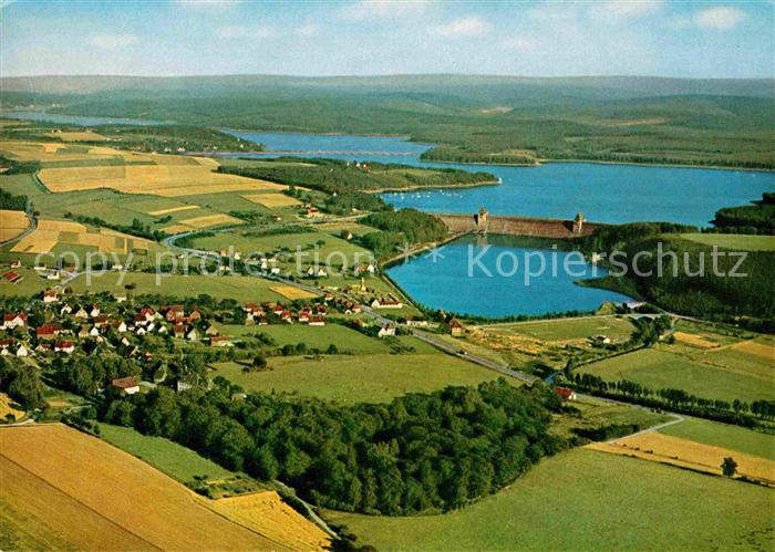 Moehnesee Staumauer Luftaufnahme