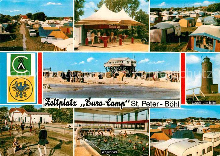 Peter-Ording St Zeltplatz Euro Camp Leuchtturm Wellenbad