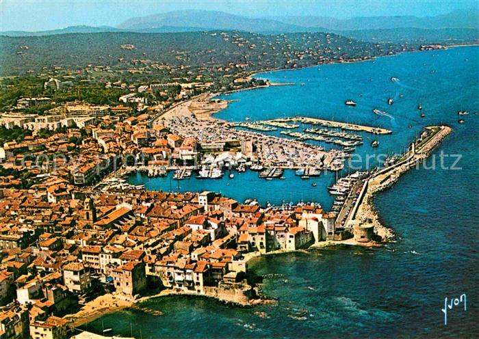 Saint Tropez Var Hafen Luftaufnahme
