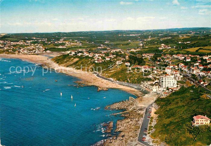 Guethary Strand Hotelanlagen Luftaufnahme