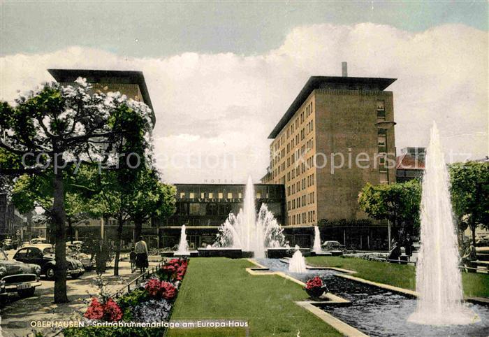 Oberhausen Springbrunnenanlage Europa Haus