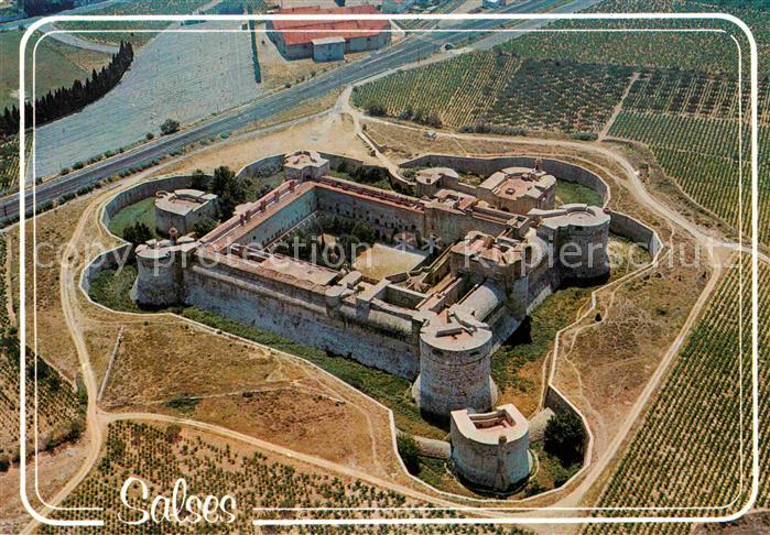 Salses-le-Chateau Luftaufnahme Fort
