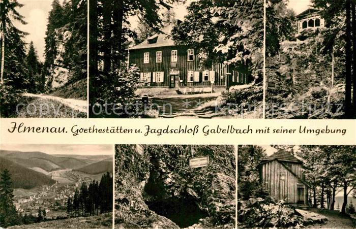 Ilmenau Thueringen Goethestaetten und Jagdschloss Gabelbach