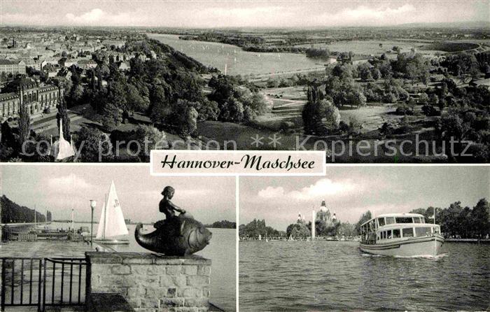 HANNOVER  CITY Maschsee Fliegeraufnahme
