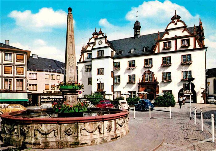 Darmstadt Marktplatz mit Brunnen
